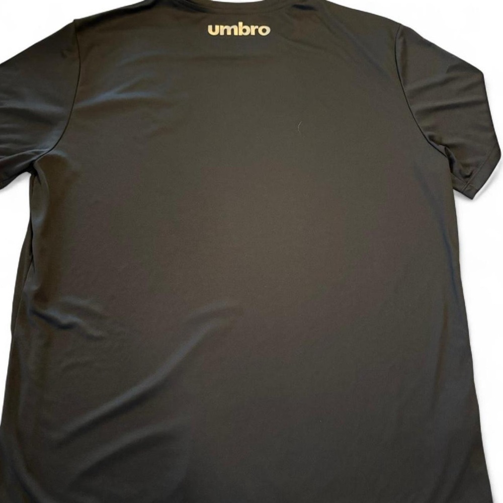 Umbro Men’s Santos FC 2020 Training Jersey Dry Fit Black Gold XXL New - Picture 2 of 12